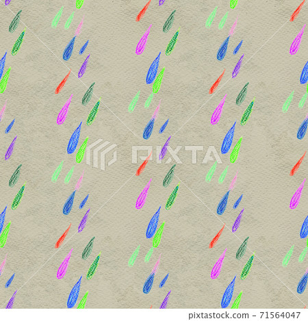 Coloful rain drops seamless pattern 71564047
