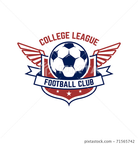 Soccer Football Emblems Design Element For Stock Illustration