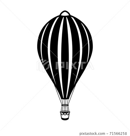 Air balloon illustration on white background.... - Stock Illustration ...