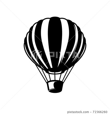 Air balloon illustration on white background. Design element for logo, label, emblem, sign, poster. Air balloon illustration on white background. Design element for logo, label, emblem, sign, poster. 71566260