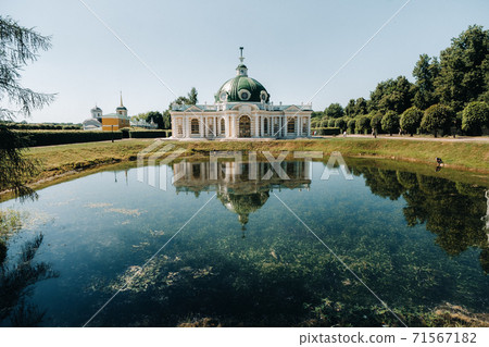 Kuskovo manor in Moscow, Russia. Kuskovo manor is a unique monument of the XVIII century, a Summer residence in Moscow 71567182