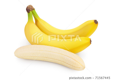 bananas isolated on white background with clipping path and full depth of field. bananas isolated on white background with clipping path and full depth of field. 71567445