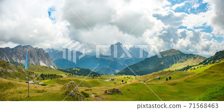 Summer landscape of mount Langkofel, South Tirol, Dolomites mountains, Italy Summer landscape of mount Langkofel, South Tirol, Dolomites mountains, Italy 71568463