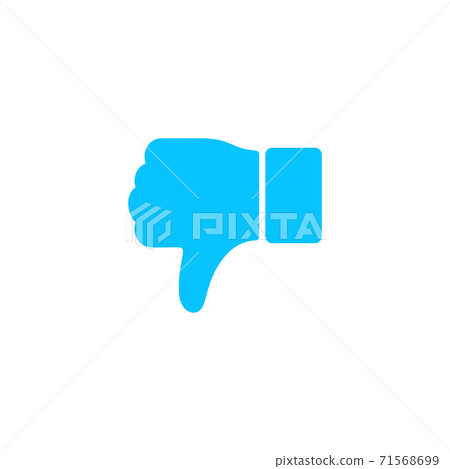 Thumbs down icon flat Thumbs down icon flat 71568699