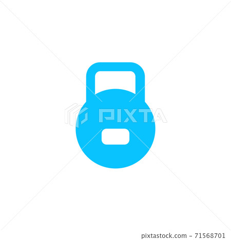 Kettlebell icon flat Kettlebell icon flat 71568701