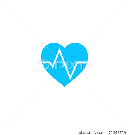 Cardiogram icon flat Cardiogram icon flat 71568729
