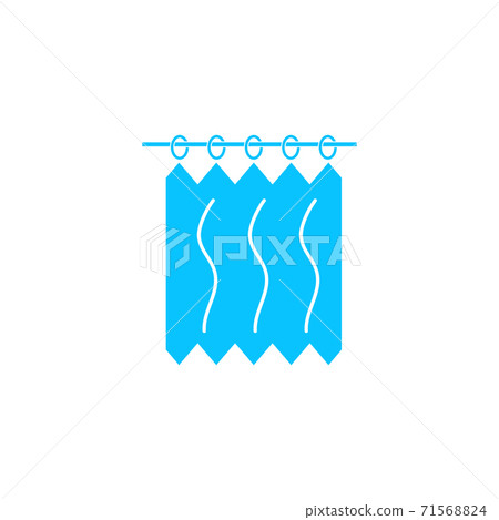 Curtains icon flat Curtains icon flat 71568824