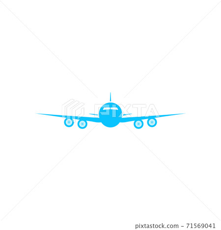 Aircraft or Airplane icon flat 71569041