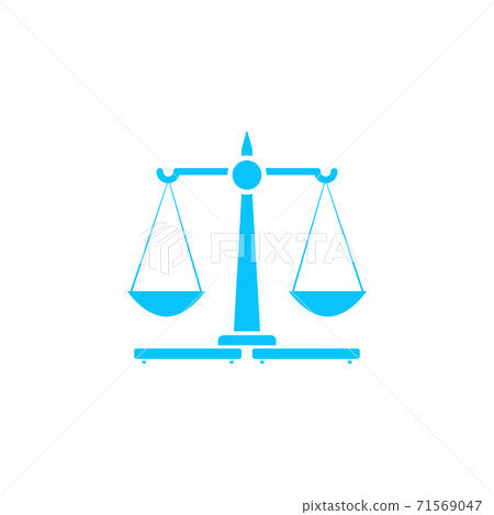 Justice Scales icon flat Justice Scales icon flat 71569047