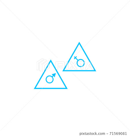 Floor signs icon flat. 71569081