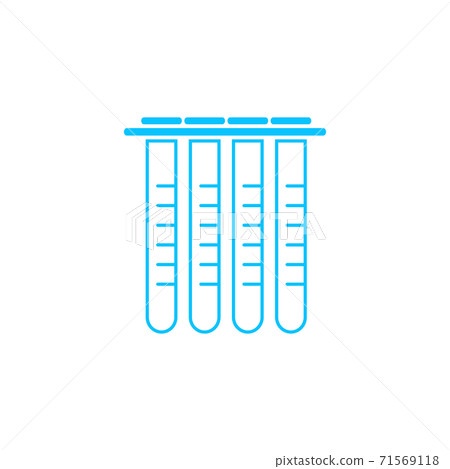 Tubes icon flat. - Stock Illustration [71569118] - PIXTA