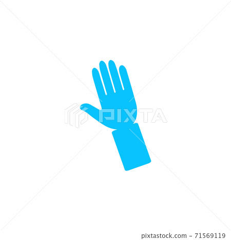Hand icon flat.-插圖素材 [71569119] - PIXTA圖庫