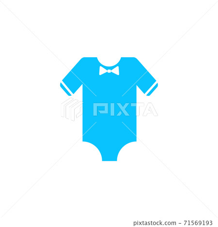 Baby clothes icon flat. 71569193
