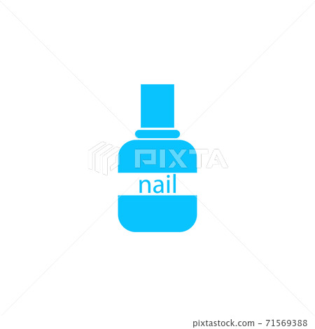 Nail polish icon flat. Nail polish icon flat. 71569388