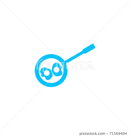 Breakfast omeletteer icon flat. Breakfast omeletteer icon flat. 71569404