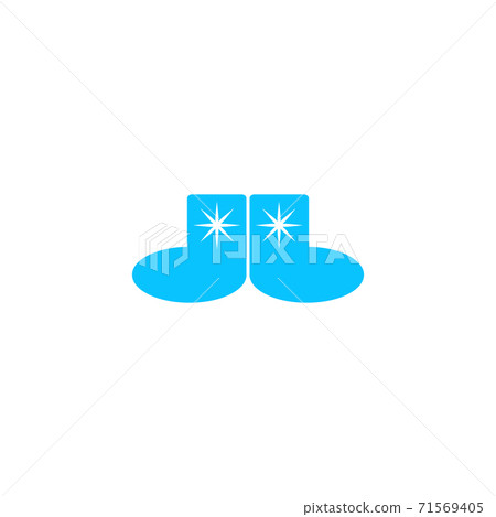 Socks icon flat. Socks icon flat. 71569405