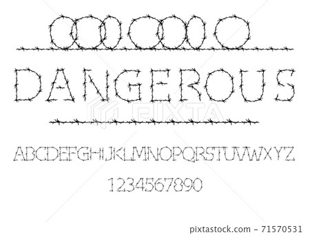 Barbed deals wire letters