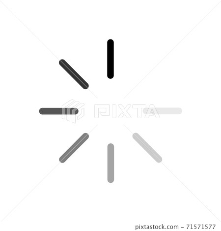 Vector loading black icon on white - Stock Illustration [71571577] - PIXTA