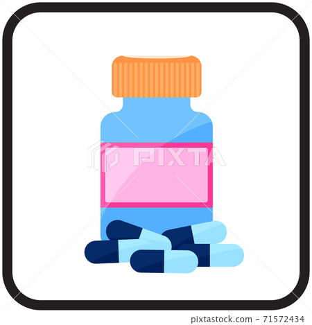 drug bottle flat icon design 71572434