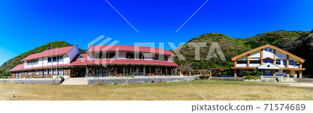 Tsushima City Aren Elementary School closed historical record panorama [Tsushima City, Nagasaki Prefecture] 71574689