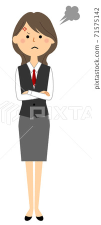 Woman in angry uniform 71575142