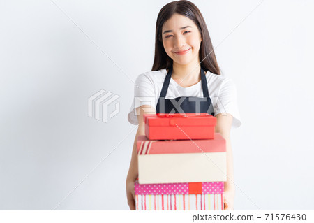 Woman waitress 71576430
