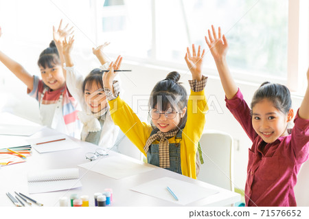 Group of kid, classroom 71576652