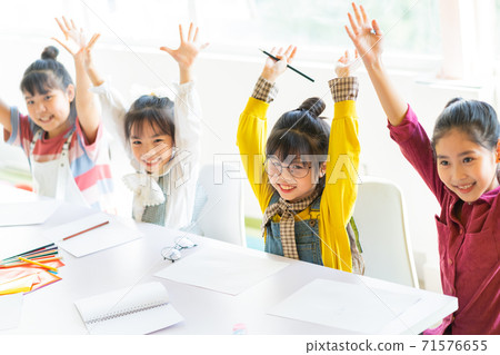 Group of kid, classroom 71576655