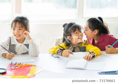 Group of kid, classroom 71576661