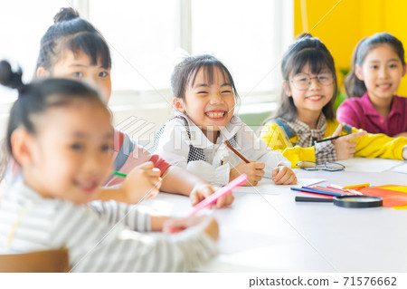 Group of kid, classroom Group of kid, classroom 71576662