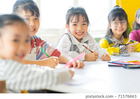 Group of kid, classroom Group of kid, classroom 71576663