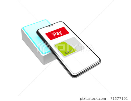 使用智能手機進行電子支付的圖像 71577191