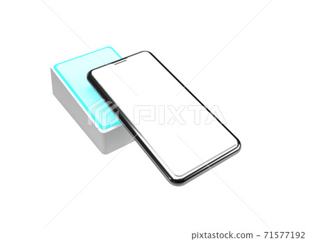 Image of electronic payment with smartphone Image of electronic payment with smartphone 71577192