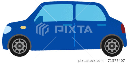 Blue car vector illustration 71577407