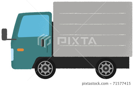 Vector illustration of green truck 71577415