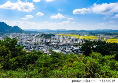 岐阜縣美濃市小倉公園展望台的景色 照片素材 圖片 圖庫