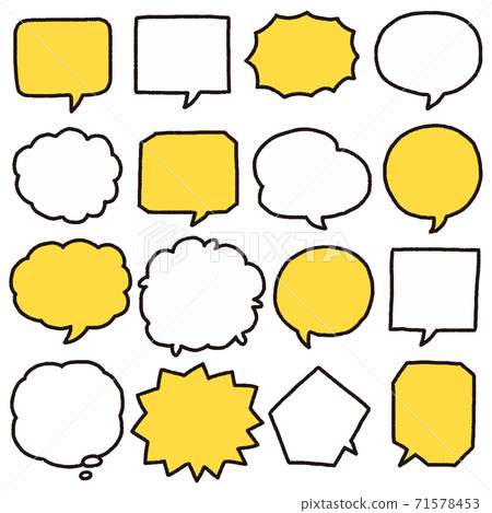 簡單的氣球手繪圖標集 71578453