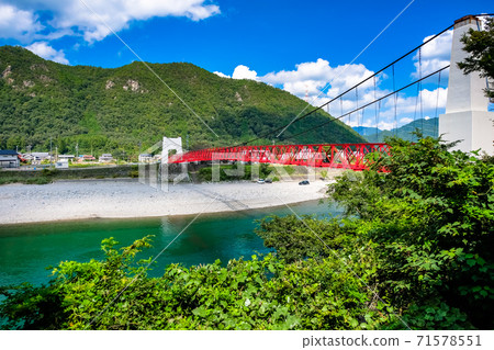 Nagara River and Mino Bridge, Mino City, Gifu Prefecture Nagara River and Mino Bridge, Mino City, Gifu Prefecture 71578551