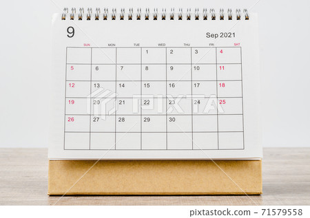 September 2021 Calendar desk for organizer to plan and reminder. September 2021 Calendar desk for organizer to plan and reminder. 71579558