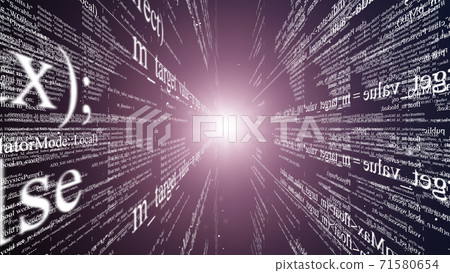 Abstract digital program code in blocks on a black background Abstract digital program code in blocks on a black background 71580654