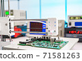 Automated control of printed circuit boards. Control of chip mounting. 71581263