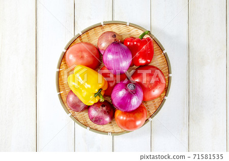 西紅柿,辣椒粉,洋蔥,蔬菜, 西紅柿,辣椒粉,洋蔥,蔬菜, 71581535