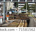 Regular train Kiha 54 stopped at JR Shikoku Uwajima Station 71581562