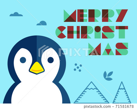 Penguin with other element of Christmas in red tone - design for greeting card and multi purpose - Vector illustration Penguin with other element of Christmas in red tone - design for greeting card and multi purpose - Vector illustration 71581678