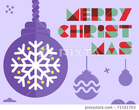 Christmas ornament with other element of Christmas in red tone - design for greeting card and multi purpose - Vector illustration Christmas ornament with other element of Christmas in red tone - design for greeting card and multi purpose - Vector illustration 71581703