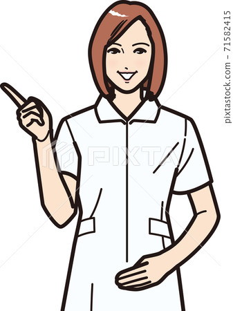 Nurse B ③ pointing and explaining 71582415