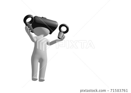 使用VR護目鏡的人 使用VR護目鏡的人 71583761