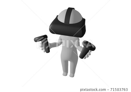 使用VR護目鏡的人 使用VR護目鏡的人 71583763