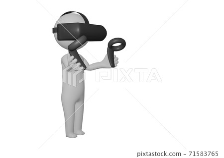 使用VR護目鏡的人 使用VR護目鏡的人 71583765
