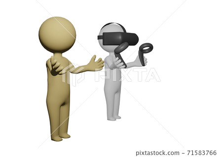 Avatar who uses VR goggles Avatar who uses VR goggles 71583766